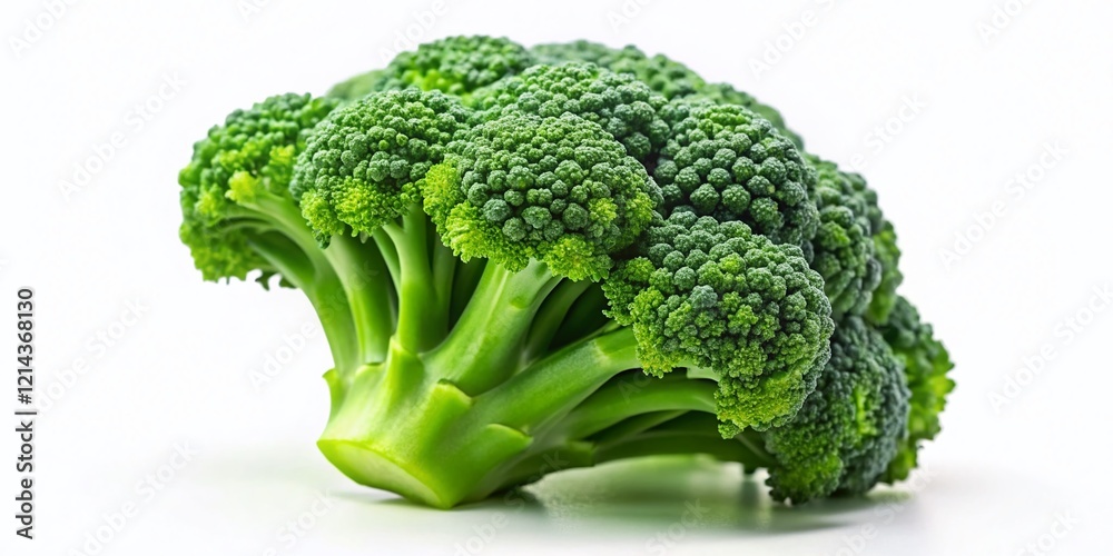 Isolated Miniature Green Broccoli Floret, Tilt-Shift Photography Isolated Miniature Green Broccoli Floret, Tilt-Shift Photography