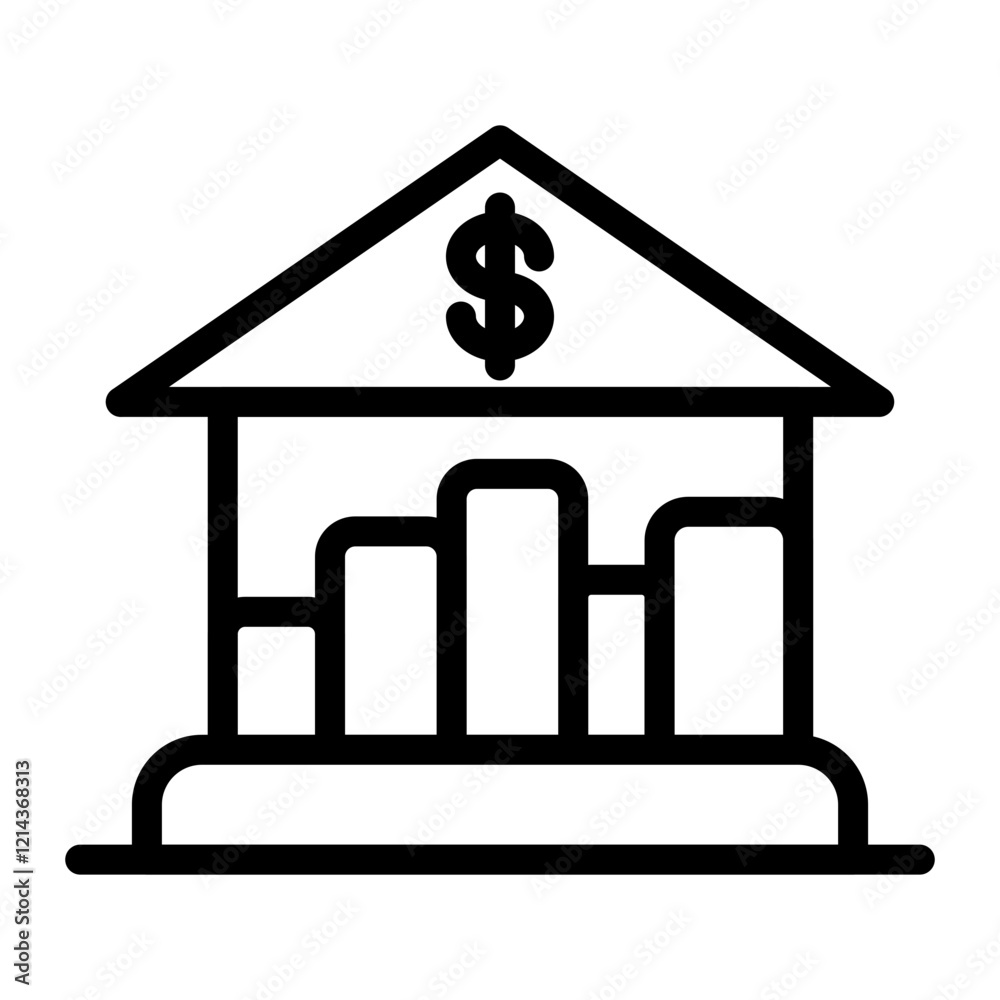 Stock Exchange Vector Design Icon Style Stock Exchange Vector Design Icon Style