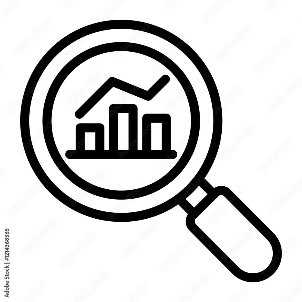 Business Research Vector Design Icon Style Business Research Vector Design Icon Style