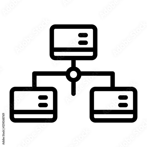 Global Network Vector Design Icon Style