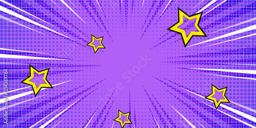 Manga-style concentrated line (white) illustration