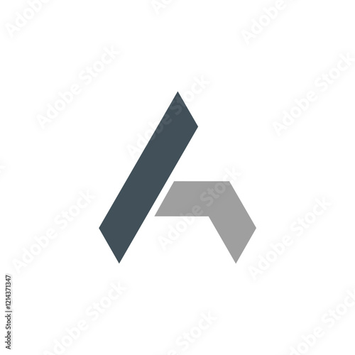 A geometric letter A logo.
