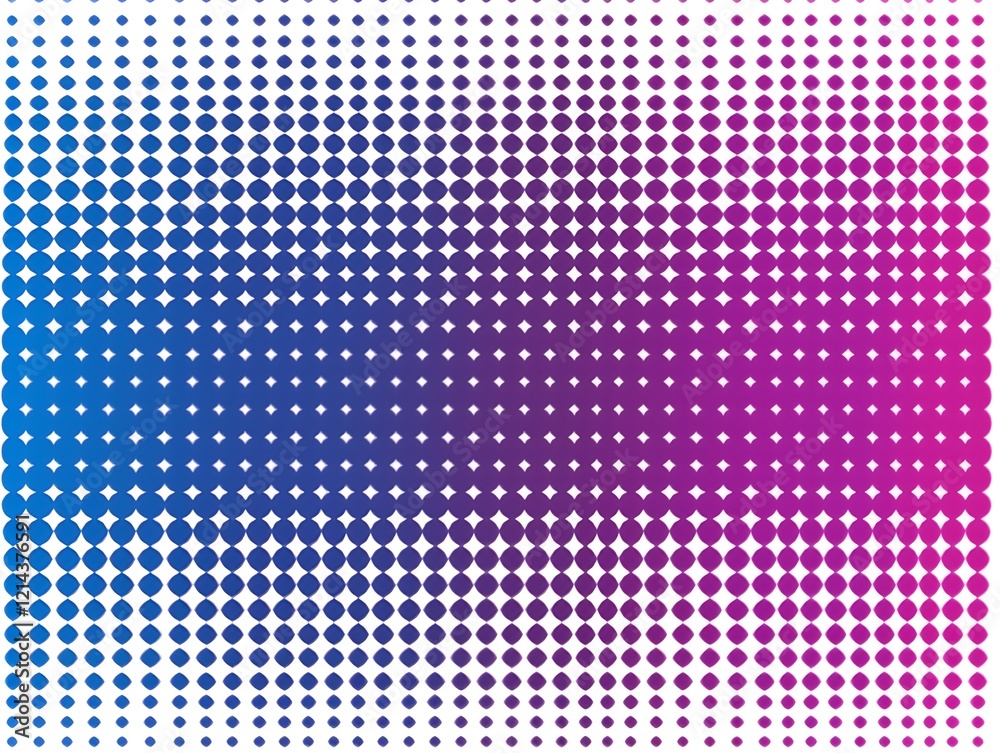 Abstract blue and purple halftone dot pattern. Abstract blue and purple halftone dot pattern.
