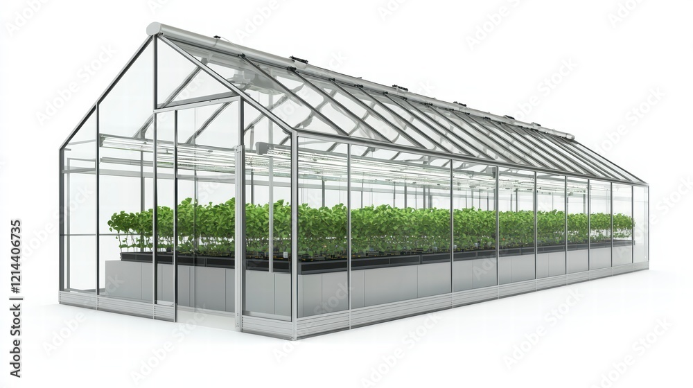 Fototapeta premium Innovative high-tech greenhouse