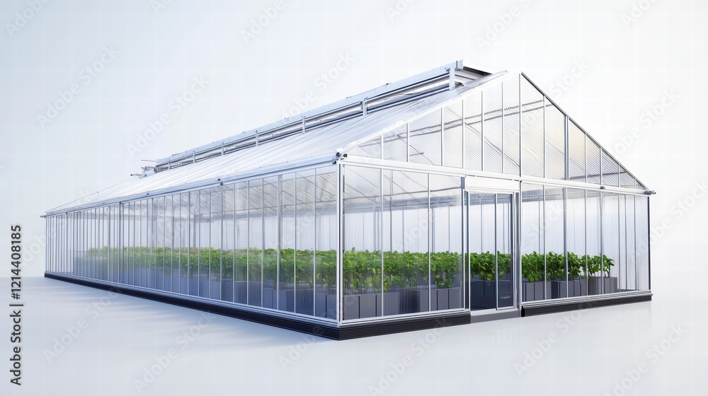 Obraz premium Innovative high-tech greenhouse