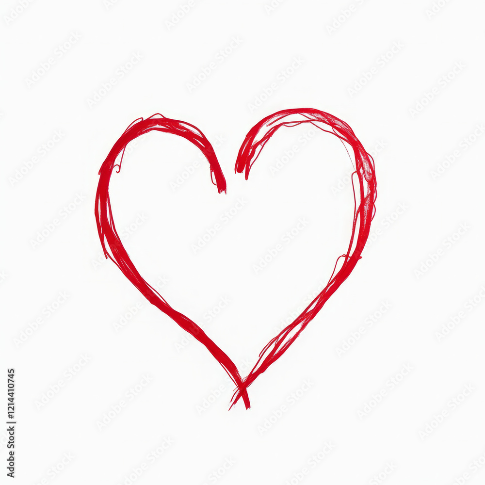 Minimal Hand-Drawn Heart Symbol – A minimal hand-drawn heart symbol with no color fill, isolated on a white background. Minimal Hand-Drawn Heart Symbol – A minimal hand-drawn heart symbol with no color fill, isolated on a white background.