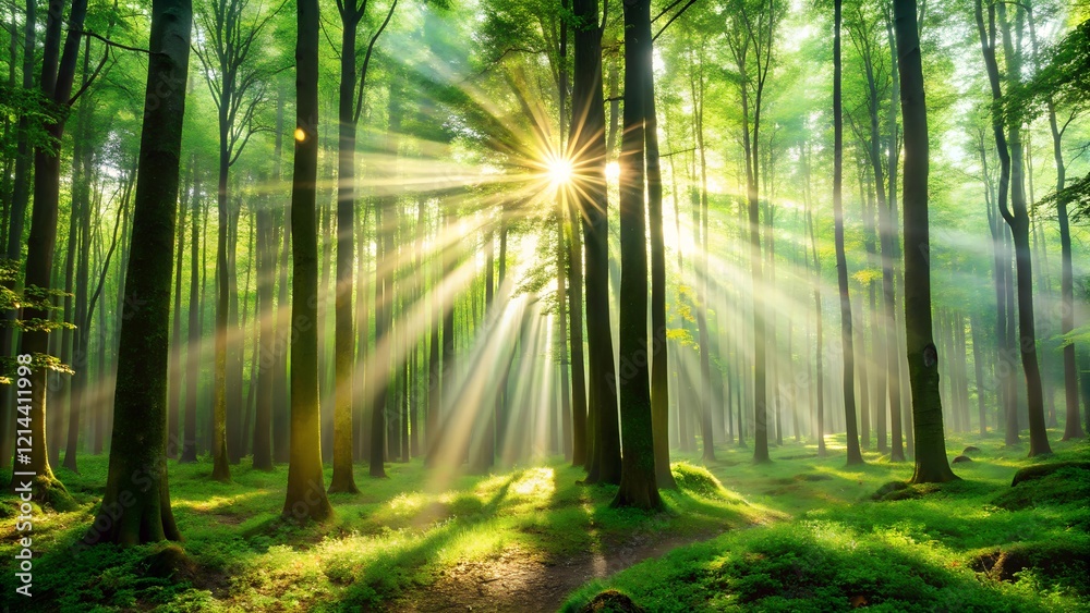 Fototapeta premium morning in the forest