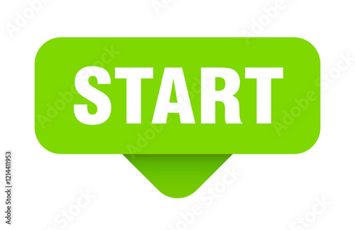start sticker. start sign on transparent background