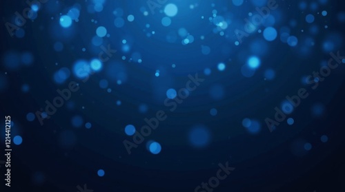 Shimmering Blue Bokeh Sparkles