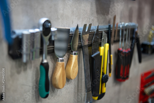 Hand tools: knives, trowels, screwdrivers