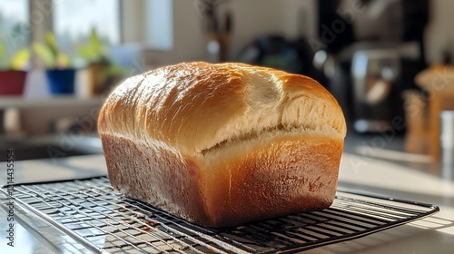 A soft and fluffy loaf of brioche bread