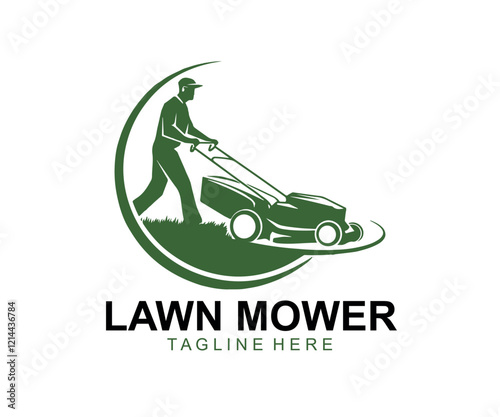 Illustration graphic vector of lawn care, landscape services, grass concept logo design template