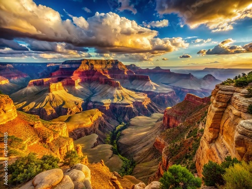 Majestic Grand Canyon Vista: South Kaibab Trailhead Panorama photo