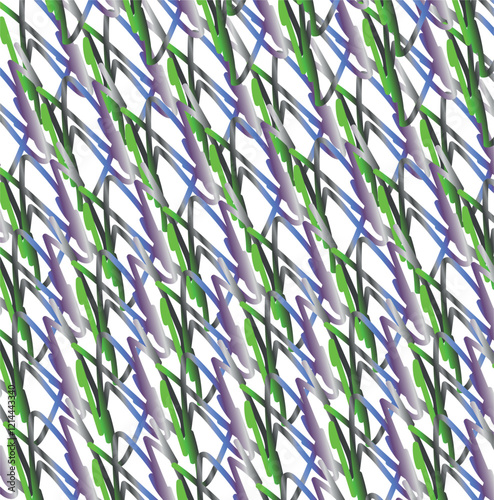 Coloured striped texture with layered greenish lines.
