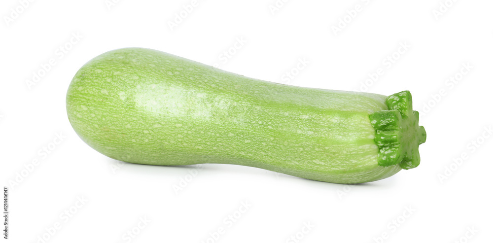 One fresh ripe zucchini isolated on white One fresh ripe zucchini isolated on white