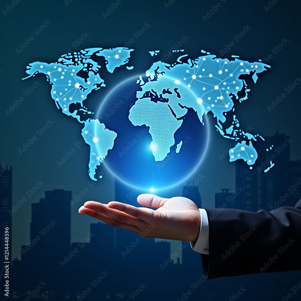 Digital World Concept Interconnected Data Sphere and Futuristic Technology Visualization Digital World Concept Interconnected Data Sphere and Futuristic Technology Visualization