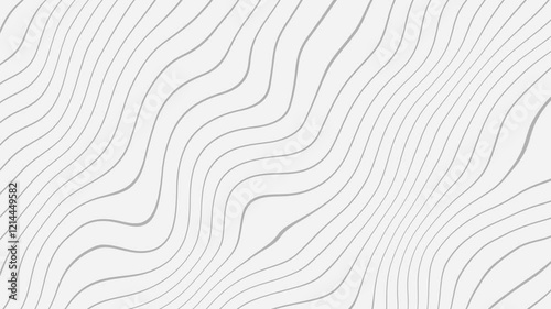 seamless video Abstract Background with wave lines in white background
