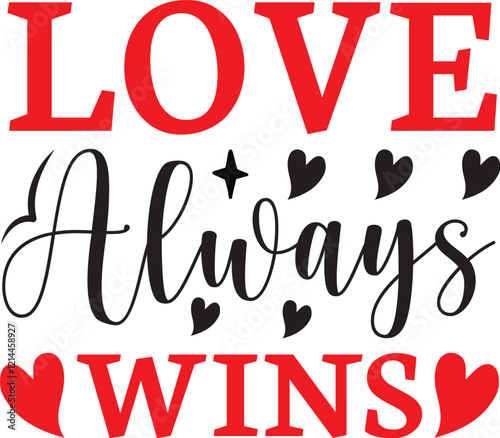 love always wins SVG