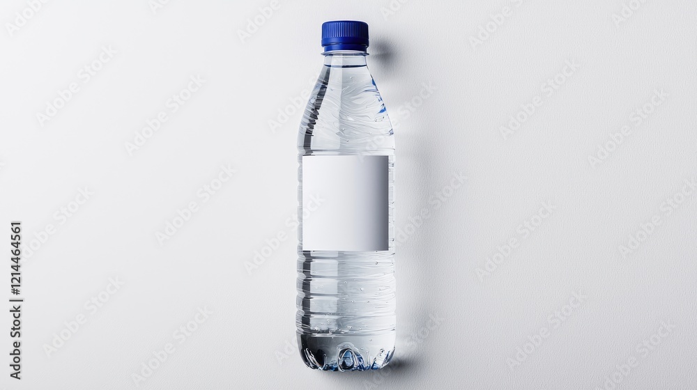 Water bottle mockup, blank label, studio shot, white background, product design Water bottle mockup, blank label, studio shot, white background, product design