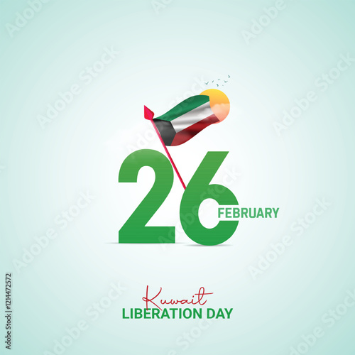 Kuwait Liberation Day. Liberation Day Day creative Design for social media post