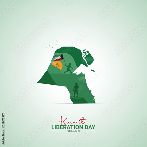 Kuwait Liberation Day. Liberation Day Day creative Design for social media post