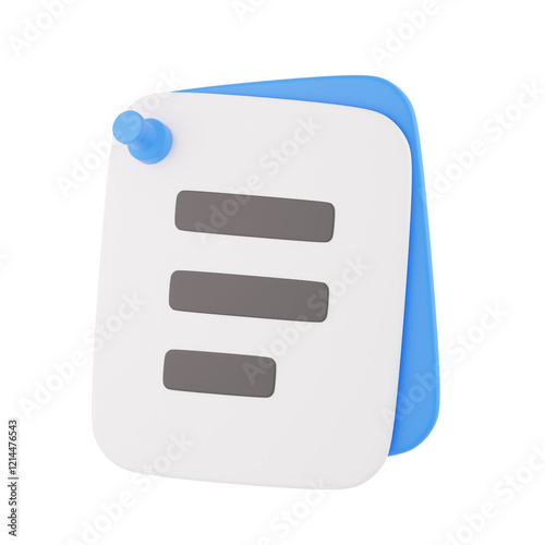 3D Sticky Notes Icon