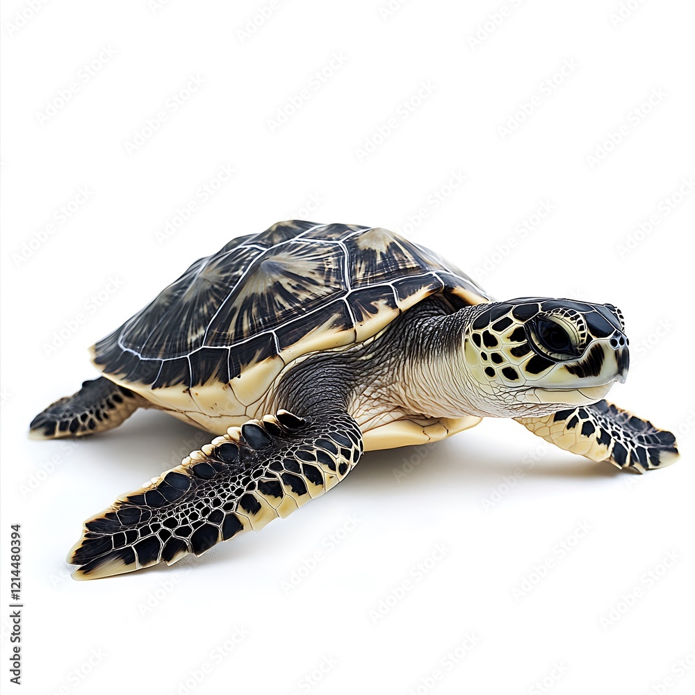 Obraz premium a turtle on a white background