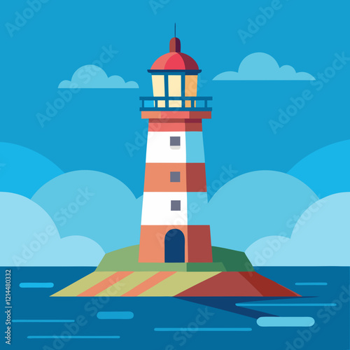 lighthouse in the background