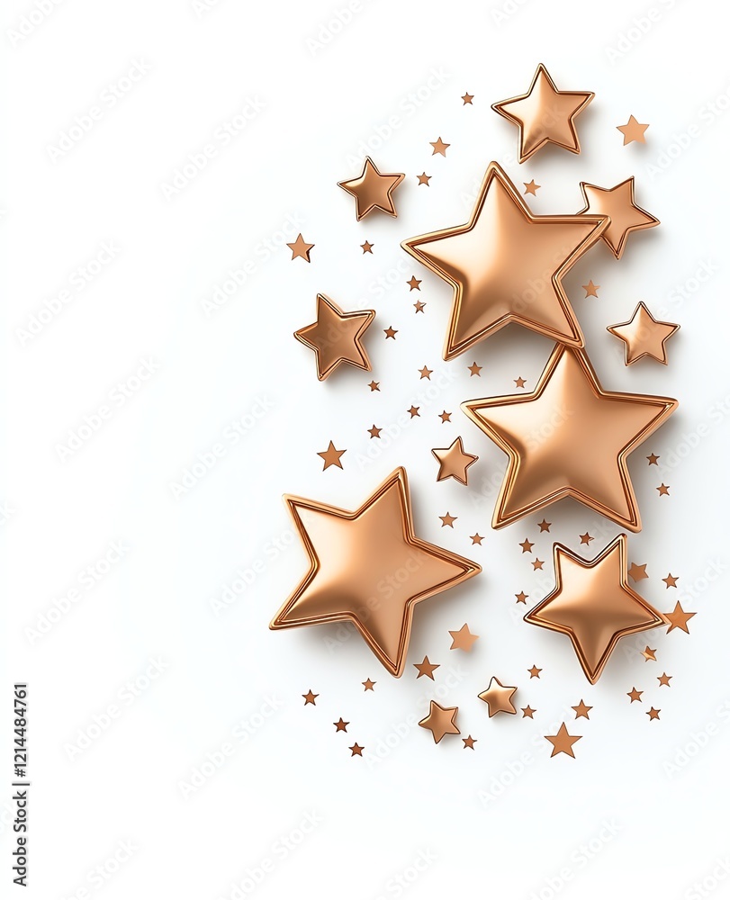 A collection of golden stars scattered on a white background, perfect for festive designs, celebrations, or awards illustrations. A collection of golden stars scattered on a white background, perfect for festive designs, celebrations, or awards illustrations.