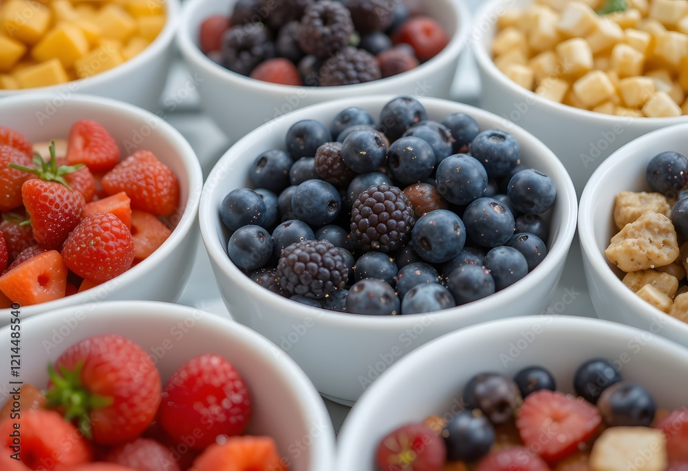 Fresh Berries and Cereal Breakfast Buffet Fresh Berries and Cereal Breakfast Buffet