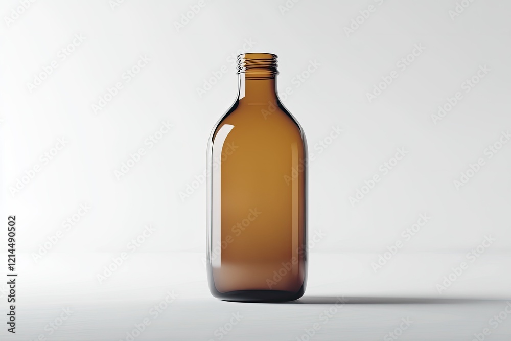 High Quality Image of Closeup of Bottle Against White Background High Quality Image of Closeup of Bottle Against White Background