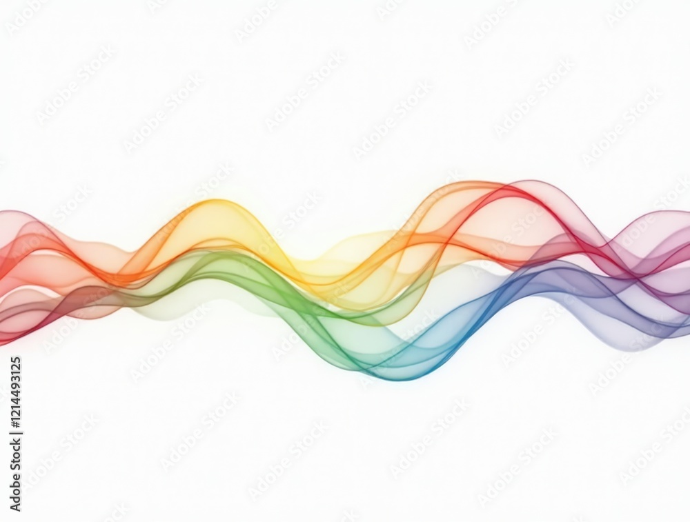 Fototapeta premium Colorful Flowing Waves