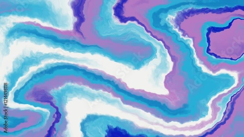 Watercolor animation in white, blue, and purple colors. Liquid animation background. Smoke animation