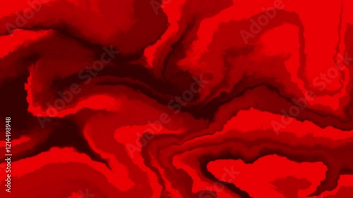 Watercolor animation in black and red colors. Liquid animation background. Smoke animation