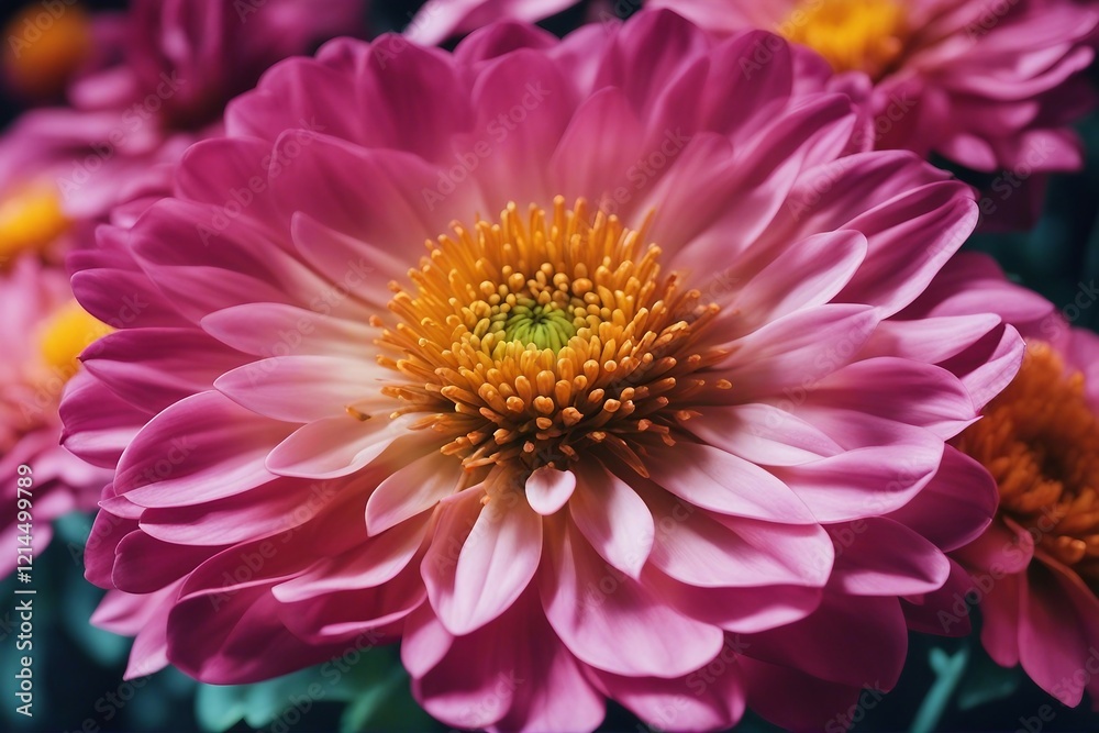 Stunning Close-up of a Gradient Flower, Featuring a Smooth Transition of Vibrant Colors | Generative AI Stunning Close-up of a Gradient Flower, Featuring a Smooth Transition of Vibrant Colors | Generative AI