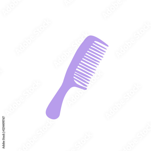 colorful hair comb vector