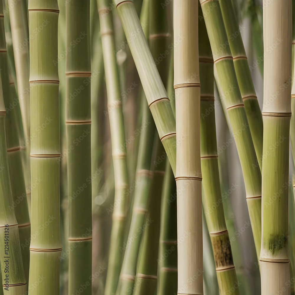 Fototapeta premium Sustainable Serenity Bamboos LightColored