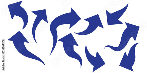 Curved arrow. Black curved arrow icon. Curved arrow vector illustration isolated on white background