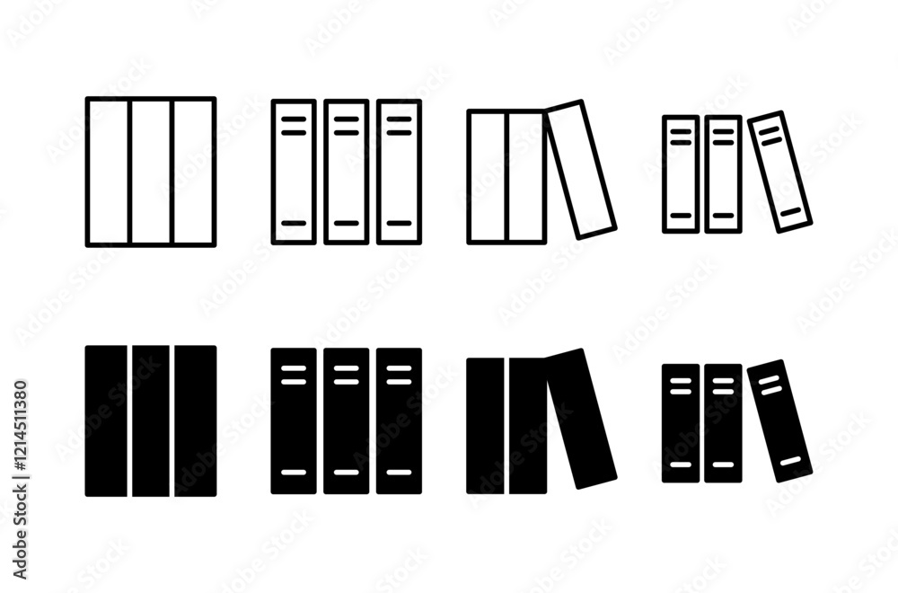 Library icon vector isolated on white background. Book icon vector Library icon vector isolated on white background. Book icon vector