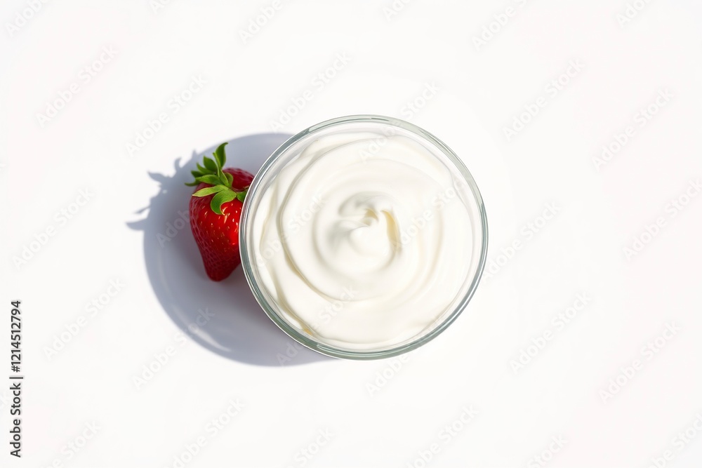Creamy Whipped Cream in Glass: A Serene Culinary Still Life Creamy Whipped Cream in Glass: A Serene Culinary Still Life