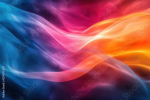 Wallpaper Mural Colorful abstract smoke background with vibrant hues and flowing patterns for creative designs and artworks Torontodigital.ca