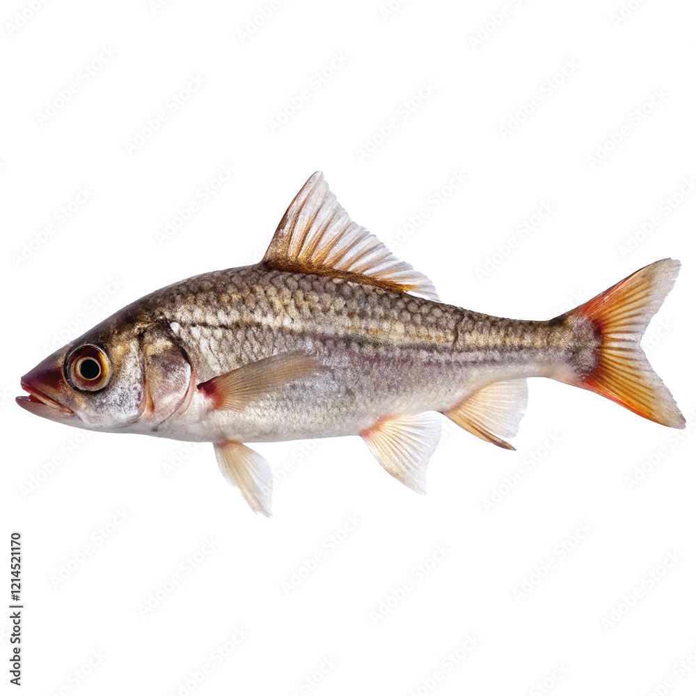 A Detailed Closeup View of a Single Freshwater Fish Specimen A Detailed Closeup View of a Single Freshwater Fish Specimen