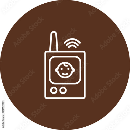 Baby Monitor Vector Icon Design