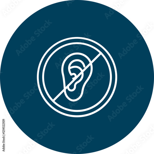 Deafness Vector Icon Design