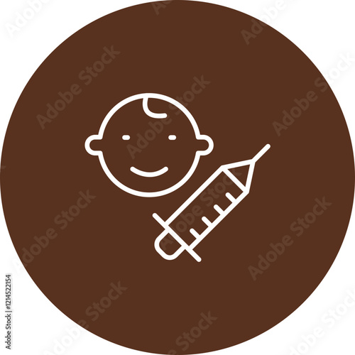 Immunization Vector Icon Design