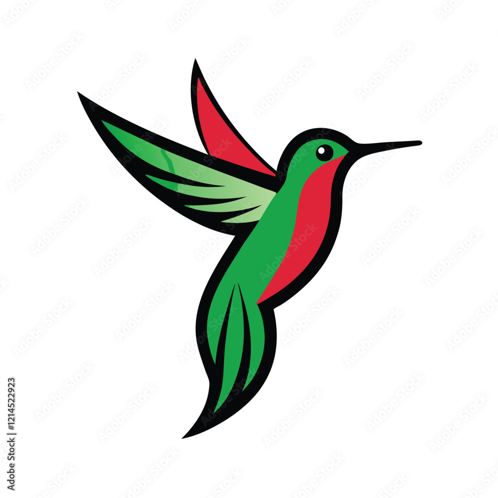 Obraz premium hummingbird and flowers