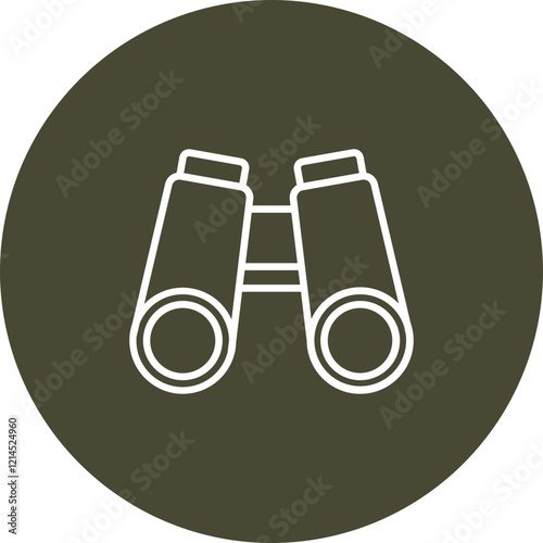 Binoculars Vector Icon Design