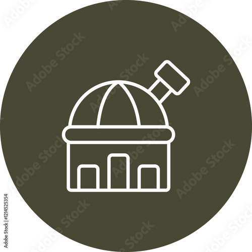 Observatory Vector Icon Design