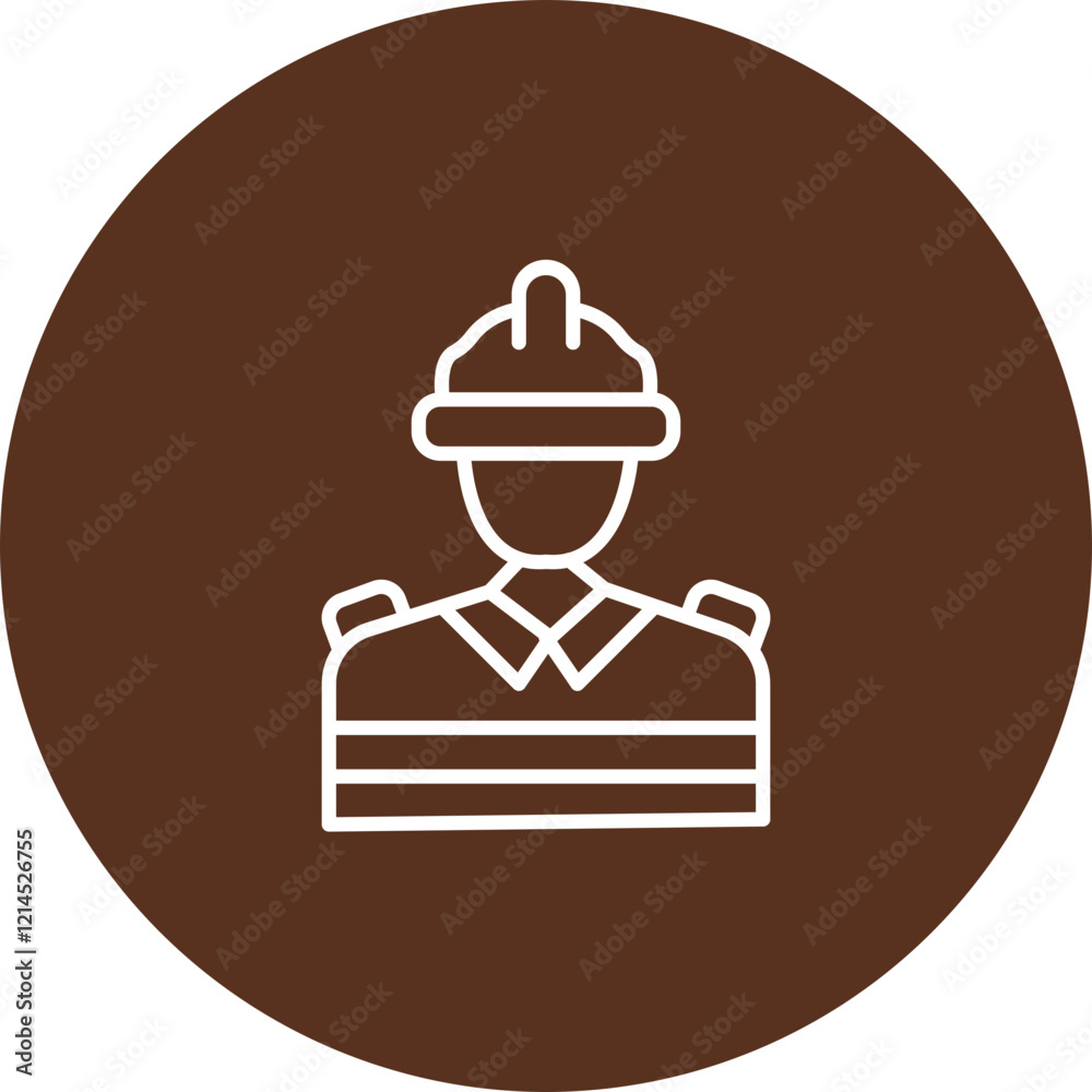 Man Firefighter Working Vector Icon Design Man Firefighter Working Vector Icon Design