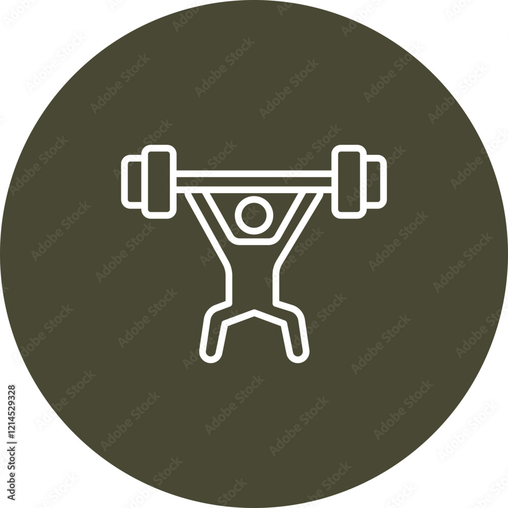 PowerLifting Vector Icon Design PowerLifting Vector Icon Design